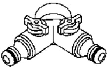 Load image into Gallery viewer, Twin-Tap Connector 26,5mm (G 3/4")
