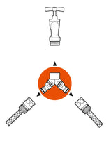 Load image into Gallery viewer, Twin-Tap Connector 26,5mm (G 3/4")